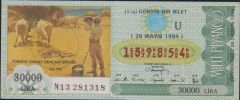 1994 29 Mayıs Çeyrek Bilet - U Serisi - Ziraat Odaları