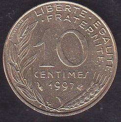 Fransa 10 Centim 1997