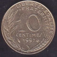 Fransa 10 Centim 1997