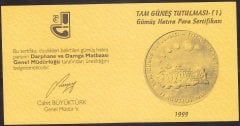 Hatıra Para Sertifikası - Tam Güneş Tutulması (1)  - 1999 Yılı
