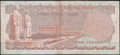 6.Emisyon 1.Tertip 20 Lira B21 413041 Çok Temiz