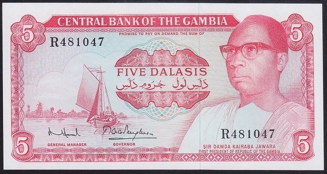 GAMBİA 5 DALASİS 1972 ÇİL