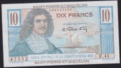 Saint Pierre And Miquelon 10 FRANK 1950 ÇİL
