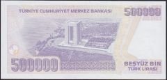 7.Emisyon 4.Tertip 500000 Lira K01 000735 Çilaltı Çil İlk Bin Parası