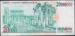 7.Emisyon 20 000 000 Lira J75 083430 Çok Temiz+