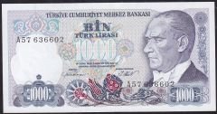 7.Emisyon 1.Tertip 1000 Lira A57 636602 Çilaltı Çil