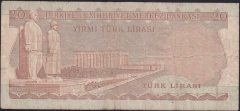 6.EMİSYON 2.TERTİP 20 LİRA D02 348952 TEMİZ