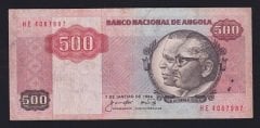 Angola 500 Kwanzas 1984 Çok Temiz Pick120a
