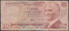 6.Emisyon 1.Tertip 20 Lira B26 375841 Haliyle