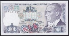 7.EMİSYON 1.TERTİP 1000 LİRA E25 401417 ÇİLALTI ÇİL