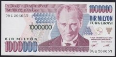 7.EMİSYON 1.TERTİP 1 000 000 LİRA D84 206057 ÇİL