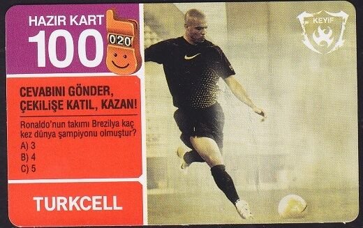Turkcell Hazır Kart 100 Kontör 2006 Ronalda