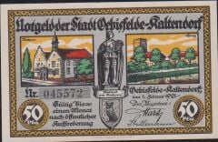 Almanya 50 Pfennig Notgeld 1921 Çil