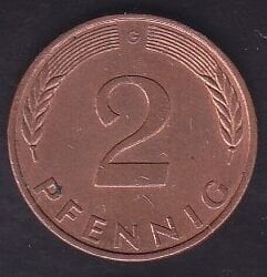 Almanya 2 Pfennig 1981 G