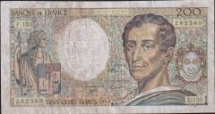 Fransa 200 Frank 1992 Çok Temiz