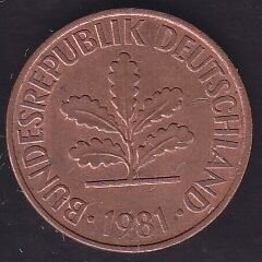 Almanya 2 Pfennig 1981 G