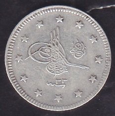 1293 / 33 Abdulhamid 2 Kuruş Gümüş