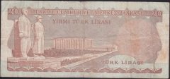 6.EMİSYON 2.TERTİP 20 LİRA C78 307892 ÇOK TEMİZ
