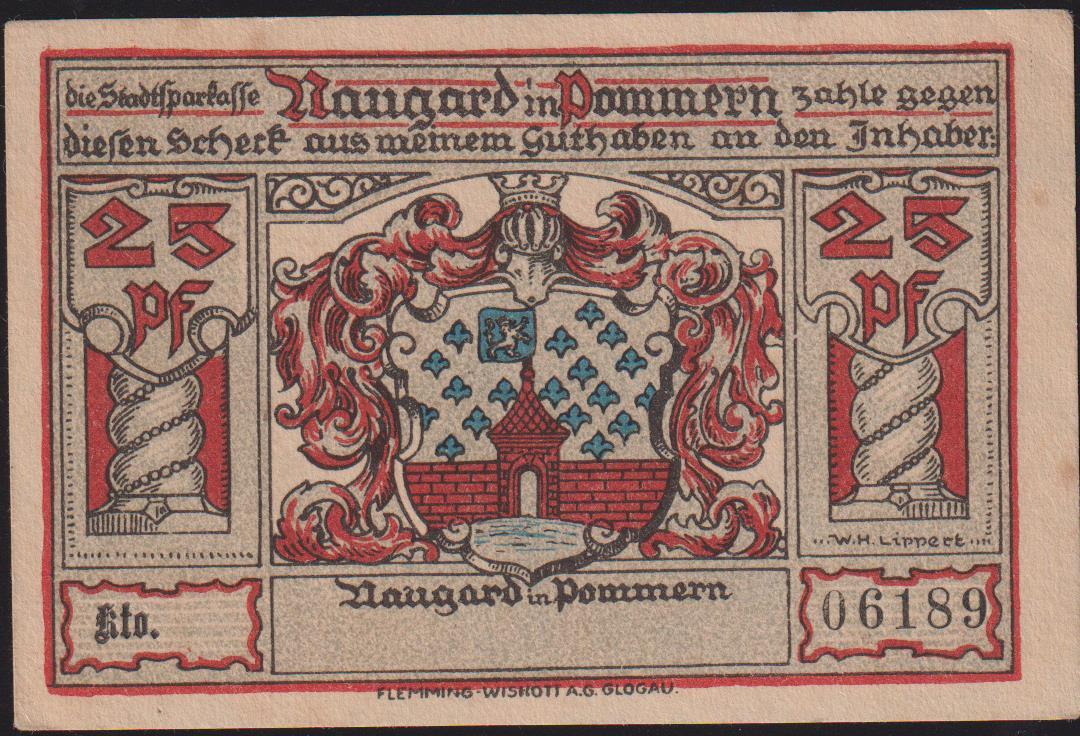 Almanya 25 Pfennig Notgeld 1920 Çil