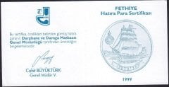 Hatıra Para Sertifikası - Fethiye  - 1999 Yılı