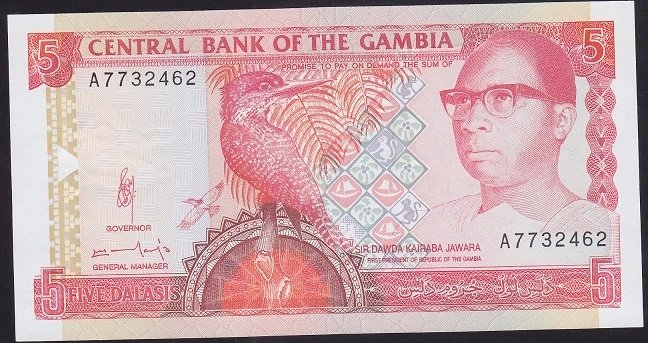 GAMBİA 5 DALASİS 1991 ÇİL