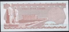 6.Emisyon 3.Tertip 20 Lira F80 935624 Çilaltı Çil