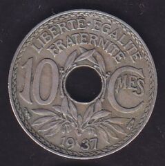 Fransa 10 Centimes 1937