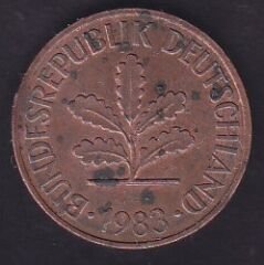 Almanya 2 Pfennig 1983 J