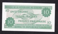 Burundi 10 Frank 2007 Çil Pick33f