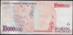 7.Emisyon 10 000 000 Lira B34 665494 Çok Temiz