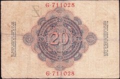 Almanya 20 Mark 1910 Temiz + 6 Rakam ( R40a )