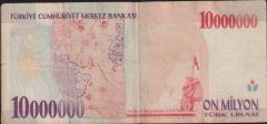 7.Emisyon 10 000 000 Lira A50 141786 Temiz+