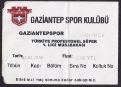 GAZİANTEP SPOR KULÜBÜ - Gaziantepspor / Fenerbahçe  2006