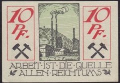 ALMANYA 10 PFENNİG NOTGELD 1920 ND ÇİL