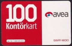 Avea Hazır Kart 100 Kontör 2009