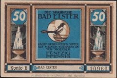 Almanya 50 Pfennig Notgeld 1920 Çil