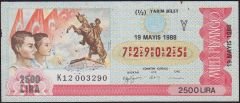 1988 19 Mayıs Yarım Bilet - Y Serisi