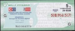 2014 29 Ocak Çeyrek Bilet - G Serisi