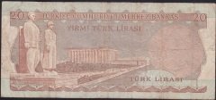 6.EMİSYON 2.TERTİP 20 LİRA C73 070780 ÇOK TEMİZ