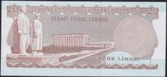 6.EMİSYON 2.TERTİP 20 LİRA D53 325467 ÇİL