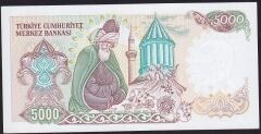 7.Emisyon 2.Tertip 5000 Lira C31 428399 Çil