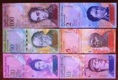 VENEZUELA SET 2-5-10-20-50-100 Bolivares ÇİL