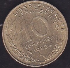 Fransa 10 Centim 1985
