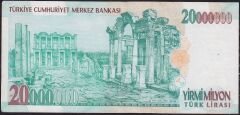 7.Emisyon 20 000 000 Lira J48 090023 Çok Temiz+