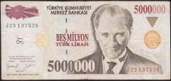 7.Emisyon 5 000 000 Lira J23 137526 Temiz+