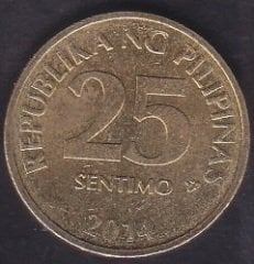 FİLİPİNLER 25 SENTİMO 2014
