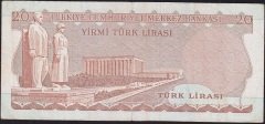 6.Emisyon 1.Tertip 20 Lira B40 124487 Çok Temiz