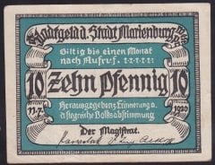 ALMANYA 10 PFENNİG NOTGELD 1920 ÇİLALTI