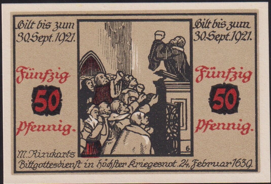 Almanya 50 Pfennig Notgeld 1921 Çil