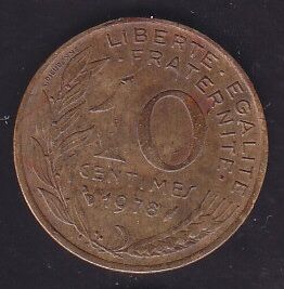 Fransa 10 Centimes 1978
